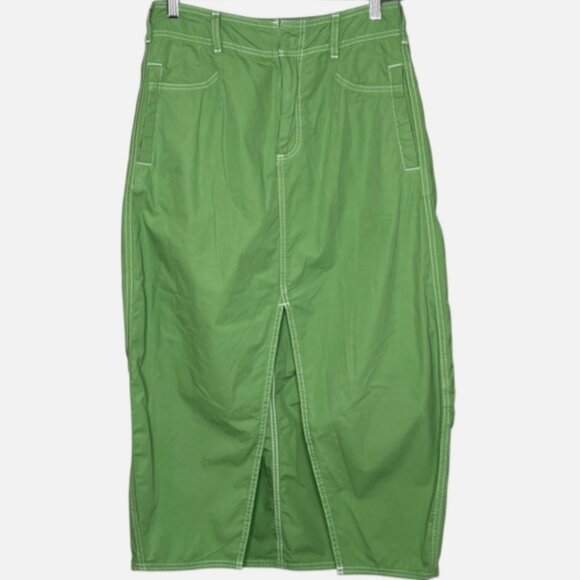 Pilcro Barrel Denim Midi Skirt - Picture 5 of 8